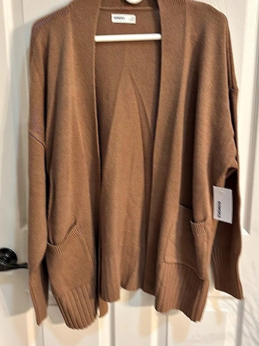 Sonoma Knit Open Front Cardigan in Brown Size 0X15 NWT